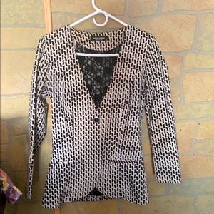 2/15 Black and white blazer